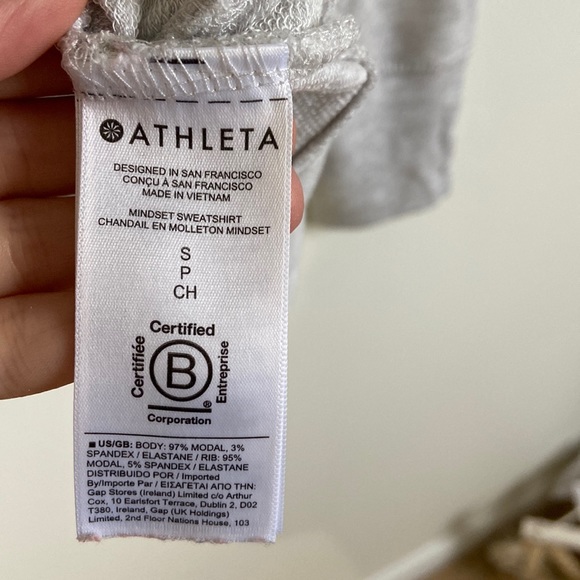 Athleta Mindset Sweatshirt SIZE SP GRAY - Picture 4 of 5
